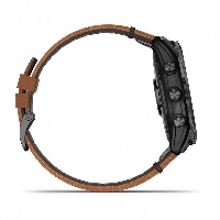 Часы Garmin Epix Pro Gen 2 Sapphire Edition, 51 мм, Carbon Gray, Chestnut Leather Band 