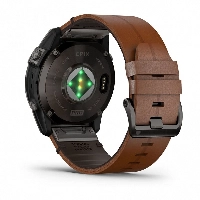Часы Garmin Epix Pro Gen 2 Sapphire Edition, 51 мм, Carbon Gray, Chestnut Leather Band 