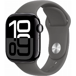 Умные часы Apple Watch Series 10 42 мм, S/M 130-200 мм, Aluminium Case, Sport Band, Jet Black/Stone Gray 