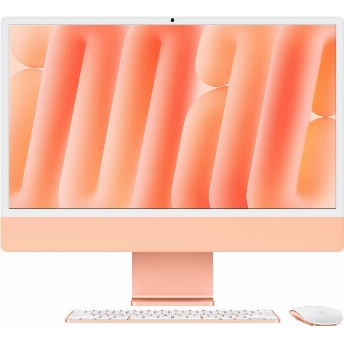 Моноблок Apple iMac 24 2024 (Z1E8000J1), 4480x2520, Apple M4, RAM 16 ГБ, SSD 256 ГБ, 8-core CPU, 8-core GPU, MacOS, Orange, оранжевый