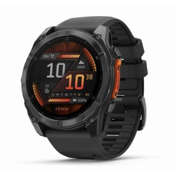 Умные часы Garmin Fenix 8, 47 мм, AMOLED, Slate Gray/Black 