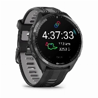 Умные часы Garmin Forerunner 965, Carbon Gray, чёрный/серый