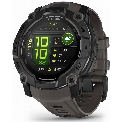 Умные часы Garmin Instinct 3, 50 мм, AMOLED, Black with Charcoal Band, черный