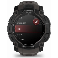 Умные часы Garmin Instinct 3, 50 мм, AMOLED, Black with Charcoal Band, черный