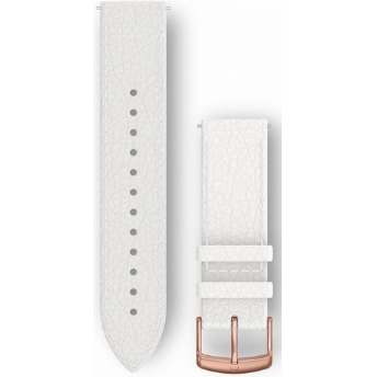 Ремешок Garmin Quick Release Band, 20 мм, White Italian Leather with Rose Gold Hardware