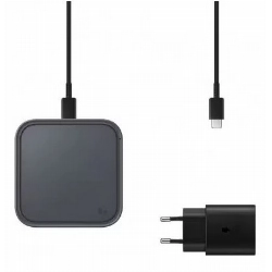 Зарядное устройство Samsung Super Fast Wireless Charger 15W with Adapter EPP2400T Black