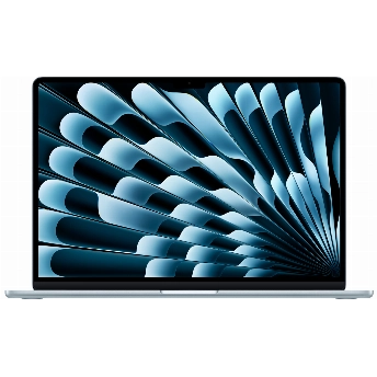 Ноутбук Apple MacBook Air 15 2025 2880x1864, Apple M4, RAM 24 ГБ, SSD 512 ГБ, Apple graphics 10-core, macOS, MC7D4, Sky Blue, небесно-голубой