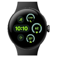 Умные часы Google Pixel Watch 3 41 мм, Wi-Fi, Matte Black Aluminum Case/Obsidian Active Band