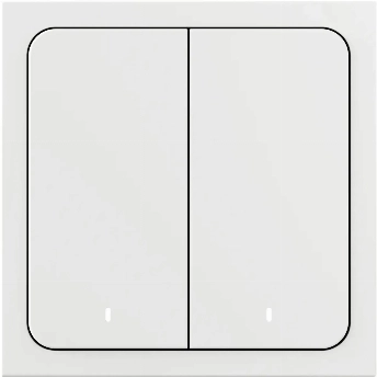 Умный выключатель Яндекс, 2 клавиши, белый