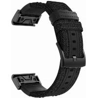 Ремешок Garmin Quickfit, 26 мм, Watch Band Black Ultrafit Nylon Strap