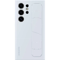Чехол-накладка c ремешком-держателем Standing Grip для Galaxy S24 Ultra, Blue, светло-голубой