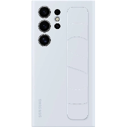 Чехол-накладка c ремешком-держателем Standing Grip для Galaxy S24 Ultra, Blue, светло-голубой