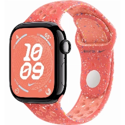 Умные часы Apple Watch Series 10 42 мм, M/L 140-245 мм, Aluminium Jet Black Case with Magic Ember Nike Sport Band