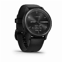 Часы Garmin Vivomove Sport, Silicone Band, Black, черный
