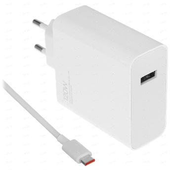 Сетевое зарядное устройство Xiaomi 120W Charging Combo (Type-A, USB type-C), белый