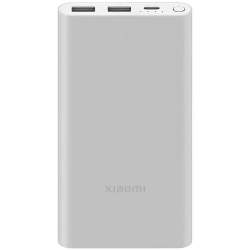 Внешний аккумулятор Xiaomi Power Bank 3 (PB100DZM), 10000 mAh, 22.5W, Silver, серебристый