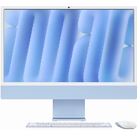 Моноблок Apple iMac 24 2024 (MD2T4), 4480x2520, Apple M4, RAM 24 ГБ, SSD 512 ГБ, 10-core CPU, 10-core GPU, MacOS, Blue, синий 