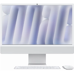 Моноблок Apple iMac 24 2024 (MWUU3), 4480x2520, Apple M4, RAM 16 ГБ, SSD 256 ГБ,  10-core CPU, 10-core GPU, MacOS, Silver, серебристый