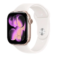 Apple Watch Series 11 42 мм, Rose Gold Aluminum Case, Light Blush Sport Band, S/M