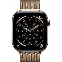 Apple Watch Series 11 46 мм, Gold Titanium Case, Gold Milanese Loop, M/L