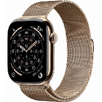 Apple Watch Series 11 46 мм, Gold Titanium Case, Gold Milanese Loop, M/L