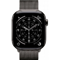 Apple Watch Series 11 46 мм, Slate Titanium Case, Slate Milanese Loop, M/L