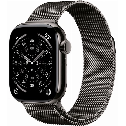 Умные часы Apple Watch Series 11 46 мм, Slate Titanium Case, Slate Milanese Loop, M/L
