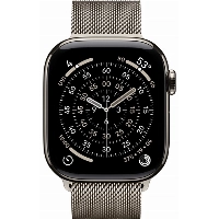 Apple Watch Series 11 46 мм, Natural Titanium Case, Natural Milanese Loop, M/L