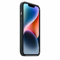 Apple iPhone 14 Plus Leather Case (MPP93), Midnight, черный