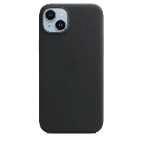 Apple iPhone 14 Plus Leather Case (MPP93), Midnight, черный