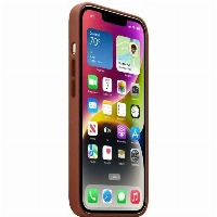 Чехол Apple iPhone 14 Plus Leather Case (MPPD3), Umber, коричневый