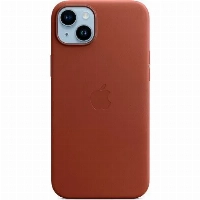 Чехол Apple iPhone 14 Plus Leather Case (MPPD3), Umber, коричневый
