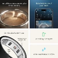 Умное кольцо Oura Ring 4, Ceramic Petal, размер 9