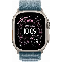 Умные часы Apple Watch Ultra 3 49 мм, Natural Titanium Case with Light Blue Alpine Loop, M