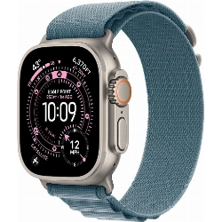 Умные часы Apple Watch Ultra 3 49 мм, Natural Titanium Case with Light Blue Alpine Loop, M