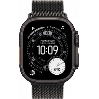 Умные часы Apple Watch Ultra 3 49 мм, Black Titanium Case with Black Milanese Loop, M