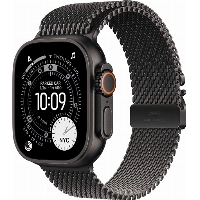 Умные часы Apple Watch Ultra 3 49 мм, Black Titanium Case with Black Milanese Loop, M