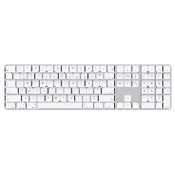Клавиатура Apple Magic Keyboard с Touch ID и цифровой панелью, белый (MK2C3)