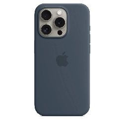 Чехол Apple iPhone 15 Pro Silicone Case с MagSafe, Storm  (MT1D3), Blue, синий