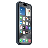 Чехол Apple iPhone 15 Pro Silicone Case с MagSafe, Storm  (MT1D3), Blue, синий