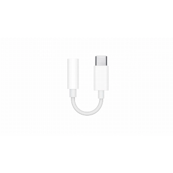 Адаптер Apple Type-C - mini jack 3.5 (MU7E2ZM/A), White, белый
