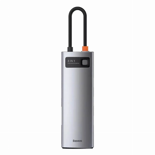 Хаб Baseus Metal Gleam Series 8-in-1 Multifunctional Type-C
