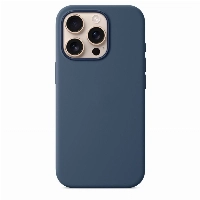 Чехол iPhone 16 Pro Max Silicone Case Denim, синий