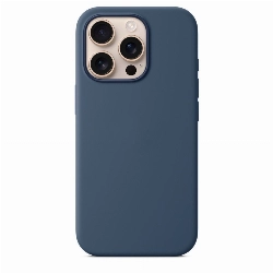 Чехол iPhone 16 Pro Max Silicone Case Denim, синий