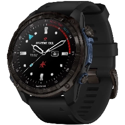 Смарт-часы Garmin Descent MK3i, 51 мм, Carbon Gray DLC Titanium with Black 