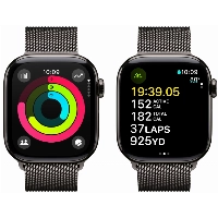 Умные часы Apple Watch Series 10 42 мм, Titanium Case Cellular, Milanese Loop, Black