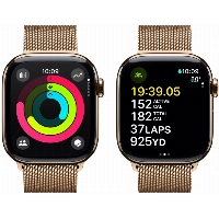 Умные часы Apple Watch Series 10 46 мм, M/L 140-245 мм, Titanium Case Cellular, Milanese Loop, Gold