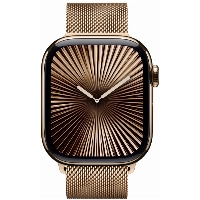 Умные часы Apple Watch Series 10 46 мм, M/L 140-245 мм, Titanium Case Cellular, Milanese Loop, Gold