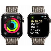 Умные часы Apple Watch Series 10 42 мм, Titanium Case Cellular, Milanese Loop, Natural