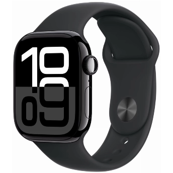 Умные часы Apple Watch Series 10 46 мм, S/M 130-200 мм, Aluminium Case GPS, Jet Black